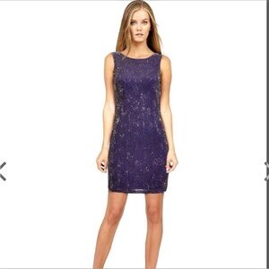 Alice + Olivia Beaded Cocktail Shift Dress